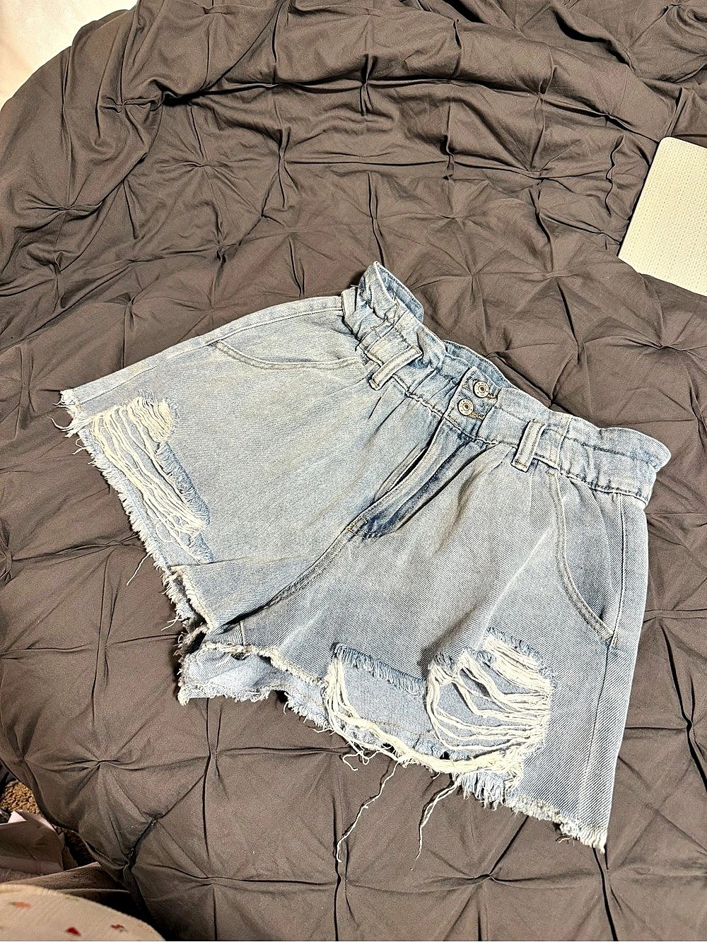 Distressed Denim Jean Shorts Waist 29